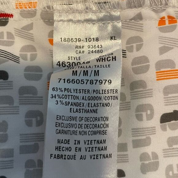 Code Happy Penn State Scrub Jacket White Round Neck Warm Up Long Sleeve M - Picture 6 of 7